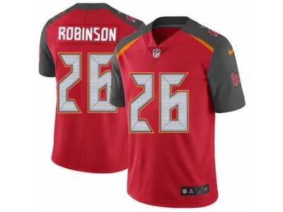 Men's Nike Tampa Bay Buccaneers #26 Josh Robinson Vapor Untouchable Limited Red Team Color NFL Jersey