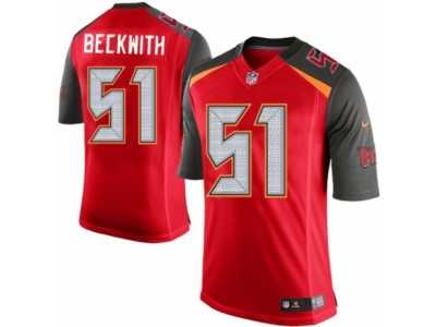 Men's Nike Tampa Bay Buccaneers #51 Kendell Beckwith Limited Red Team Color NFL Jersey