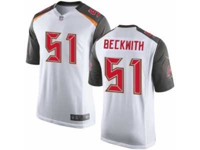 Men's Nike Tampa Bay Buccaneers #51 Kendell Beckwith Limited White NFL Jersey