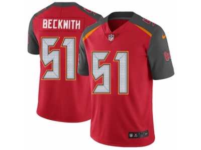 Men's Nike Tampa Bay Buccaneers #51 Kendell Beckwith Vapor Untouchable Limited Red Team Color NFL Jersey