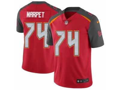 Men's Nike Tampa Bay Buccaneers #74 Ali Marpet Vapor Untouchable Limited Red Team Color NFL Jersey