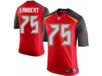 Men's Nike Tampa Bay Buccaneers #75 Davonte Lambert Limited Red Team Color NFL Jersey