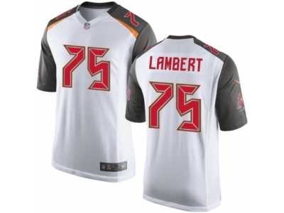 Men's Nike Tampa Bay Buccaneers #75 Davonte Lambert Limited White NFL Jersey