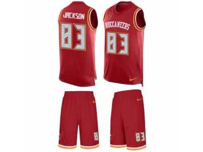 Men's Nike Tampa Bay Buccaneers #83 Vincent Jackson Limited Red Tank Top Suit NFL Jersey