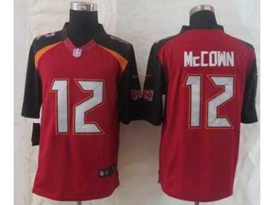 Nike tampa bay buccaneers #12 mccown red jerseys[limited 2014 new]