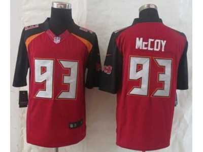 Nike tampa bay buccaneers #93 mccoy red jerseys[limited 2014 new]