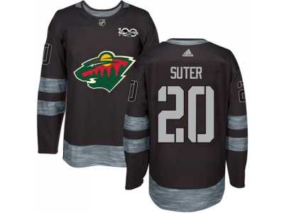Minnesota Wild #20 Ryan Suter Black 1917-2017 100th Anniversary Stitched NHL Jersey