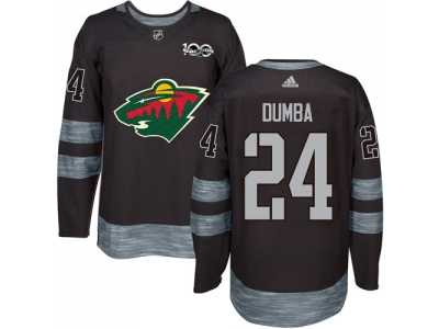 Minnesota Wild #24 Matt Dumba Black 1917-2017 100th Anniversary Stitched NHL Jersey