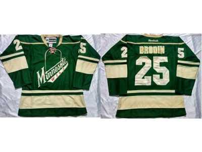 Minnesota Wild #25 Jonas Brodin Green Stitched NHL Jersey