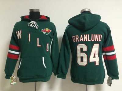 NHL Minnesota Wild #64 Mikael Granlund Green [pullover hooded sweatshirt]