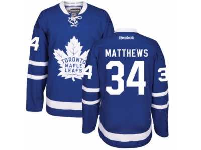 Youth Reebok Toronto Maple Leafs #34 Auston Matthews Authentic Royal Blue Home NHL Jersey
