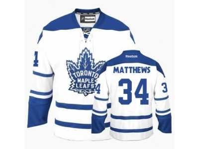 Youth Reebok Toronto Maple Leafs #34 Auston Matthews Authentic White Third NHL Jersey