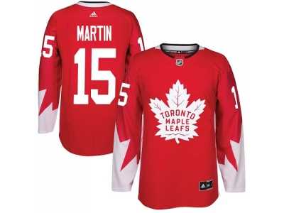 Youth Toronto Maple Leafs #15 Matt Martin Red Alternate Stitched NHL Jersey