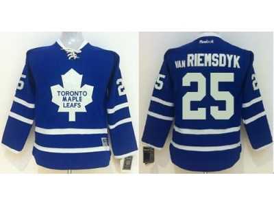 Youth Toronto Maple Leafs #25 James Van Riemsdyk Blue Home Stitched NHL Jersey