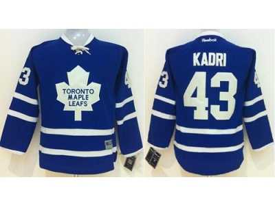 Youth Toronto Maple Leafs #43 Nazem Kadri Blue Home Stitched NHL Jersey