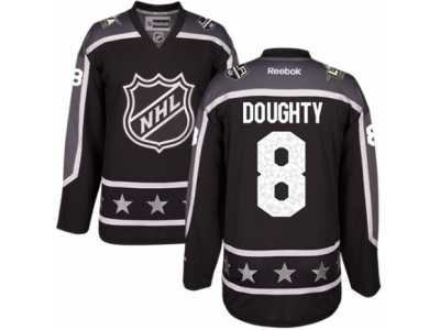Youth Reebok Los Angeles Kings #8 Drew Doughty Authentic Black Pacific Division 2017 All-Star NHL Jersey