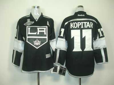 youth nhl los angeles kings #11 kopitar black-white[2012 stanley cup champions]
