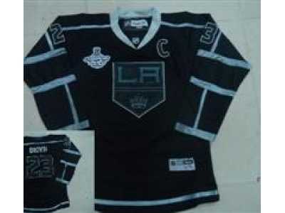 youth nhl los angeles kings #23 BROWN black[2012 stanley cup champions]