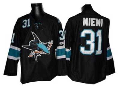 nhl San Jose Sharks Ice #31 Antti Niemi Black