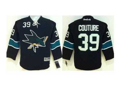 Youth NHL San Jose Sharks #39 Logan Couture black jerseys