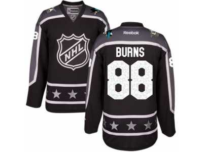 Youth Reebok San Jose Sharks #88 Brent Burns Authentic Black Pacific Division 2017 All-Star NHL Jersey