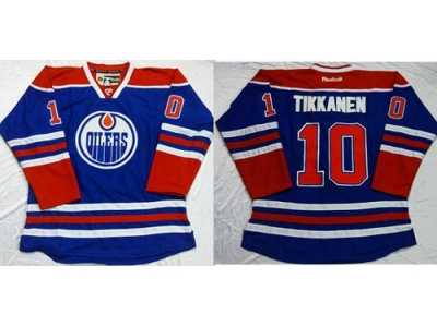 Edmonton Oilers #10 Esa Tikkanen Light Blue Stitched NHL Jersey