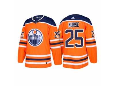 Men's adidas Darnell Nurse Edmonton Oilers #25 Orange 2018 New Season Team Home Jersey