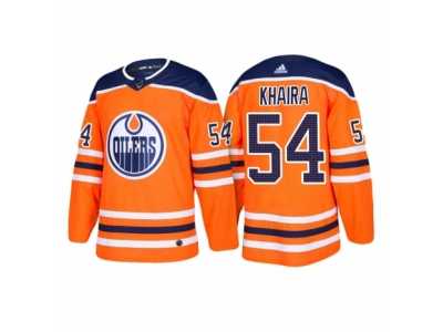 Men's adidas Jujhar Khaira Edmonton Oilers #54 Orange 2018 New Season Team Home Jersey