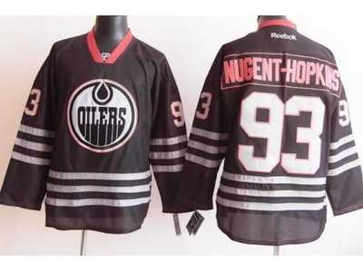 nhl Edmonton Oilers #93 Ryan Nugent-Hopkins Black