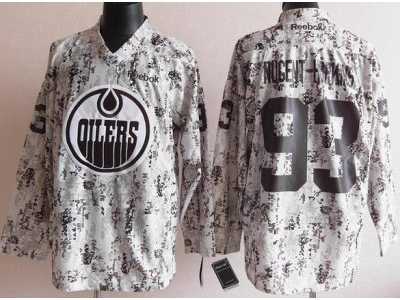 nhl Edmonton Oilers #93 Ryan Nugent-Hopkins White Camo