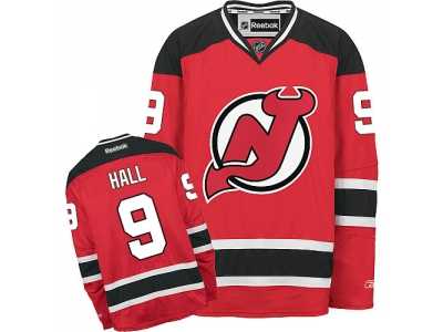 Men's Reebok New Jersey Devils #9 Taylor Hall Red Home NHL Jersey