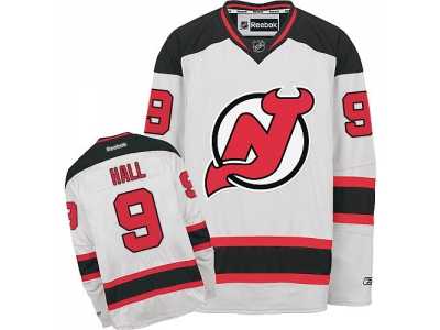 Men's Reebok New Jersey Devils #9 Taylor Hall White Away NHL Jersey
