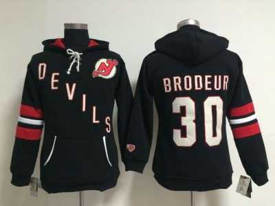 NHL new jersey devils #30 brodeur black (pullover hooded sweatshirt)