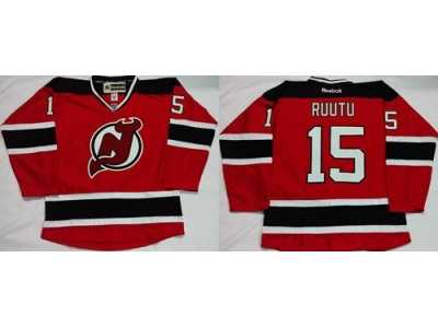 New Jersey Devils #15 Tuomo Ruutu Red Home Stitched NHL Jersey