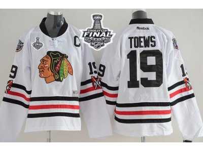 NHL Youth Blackhawks #19 Jonathan Toews White 2015 Winter Classic Stanley Cup Stitched Jerseys