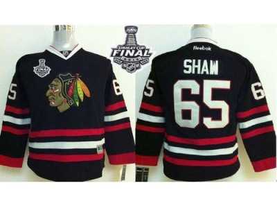 NHL Youth Blackhawks #65 Andrew Shaw Black 2015 Stanley Cup Stitched Jerseys