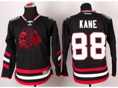 NHL Youth Chicago Blackhawks #88 Patrick Kane Black(Red Skull) 2014 Stadium Series Stitched