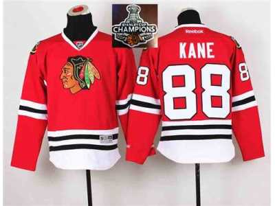 NHL Youth Chicago Blackhawks #88 Patrick Kane Red 2015 Stanley Cup Champions jerseys