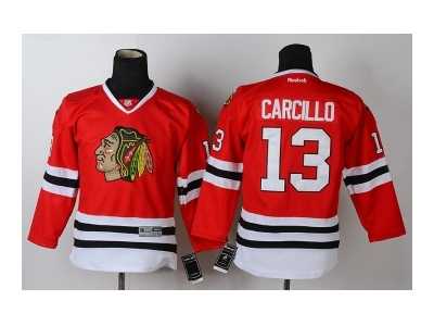 Youth nhl jerseys chicago blackhawks #13 carcillo red