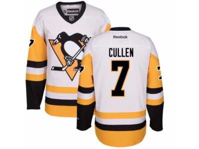 Youth Reebok Pittsburgh Penguins #7 Matt Cullen Premier White Away NHL Jersey