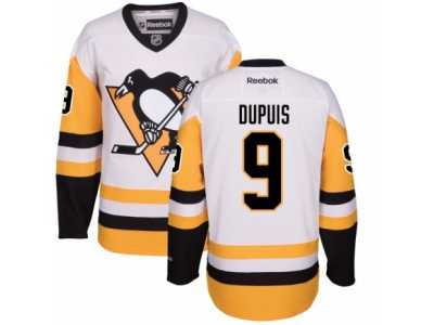 Youth Reebok Pittsburgh Penguins #9 Pascal Dupuis Premier White Away NHL Jersey