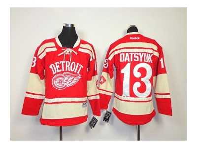 Youth nhl jerseys detroit red wings #13 datsyuk red[2014 winter classic]