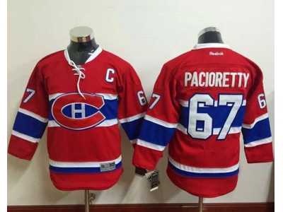 Youth Montreal Canadiens #67 Max Pacioretty Red Stitched NHL Jersey