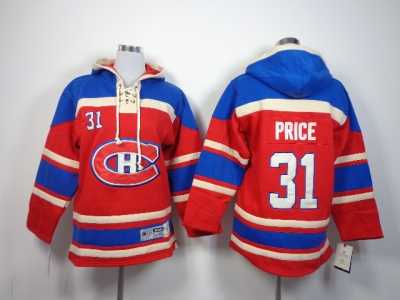 Youth nhl montreal canadiens #31 price red-blue[pullover hooded sweatshirt]