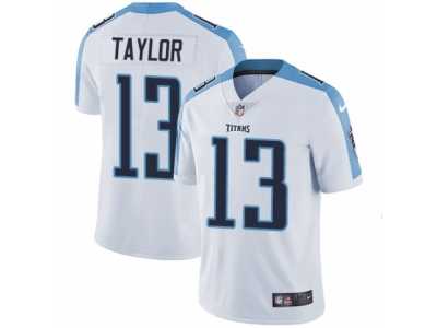 Men's Nike Tennessee Titans #13 Taywan Taylor Vapor Untouchable Limited White NFL Jersey