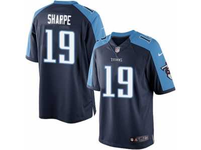 Men's Nike Tennessee Titans #19 Tajae Sharpe Limited Navy Blue Alternate NFL Jersey