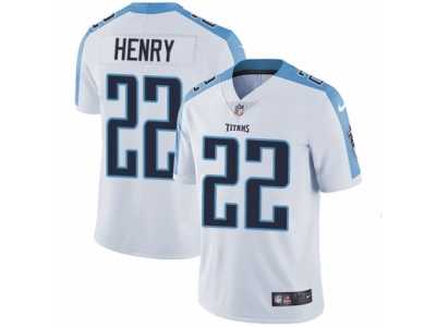Men's Nike Tennessee Titans #22 Derrick Henry Vapor Untouchable Limited White NFL Jersey