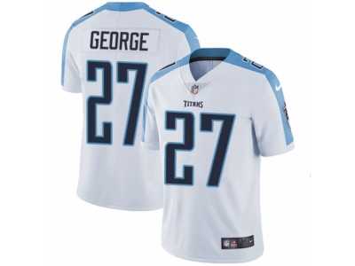 Men's Nike Tennessee Titans #27 Eddie George Vapor Untouchable Limited White NFL Jersey