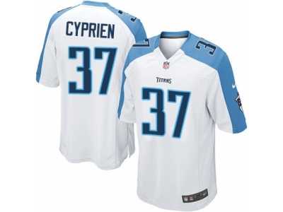 Men's Nike Tennessee Titans #37 Johnathan Cyprien Limited White NFL Jersey
