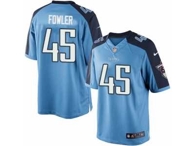 Men's Nike Tennessee Titans #45 Jalston Fowler Limited Light Blue Team Color NFL Jersey